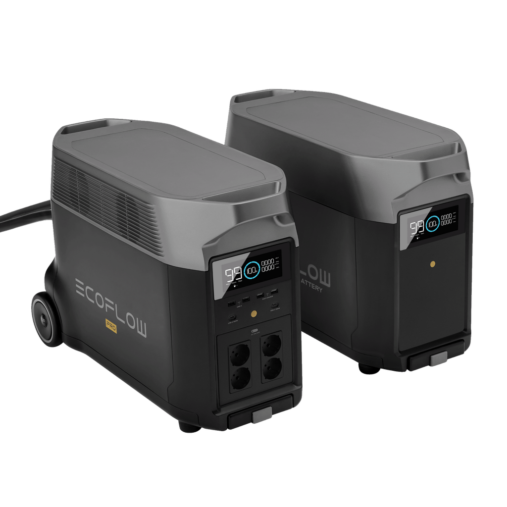 EcoFlow Delta Pro EU – Tragbare Powerstation + Zusatzakku: Maximale Kapazität für Ihre Energiebedürfnisse