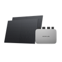 ECOFLOW PowerStream Balkonkraftwerk – Inklusive Delta Pro Zusatzbatterie, 800W Inverter und 2x 440W Solarpanels
