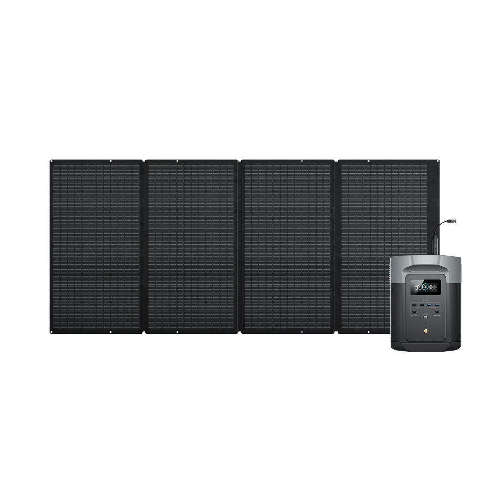 ECOFLOW DELTA 2 Max + 400W Solarpanel – Leistungsstarke & Autarke Energieversorgung