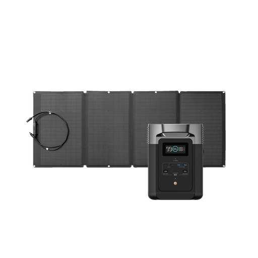 ECOFLOW Delta 2 + 160W Solarpanel – Mobile Energieversorgung mit Solarstrom 
