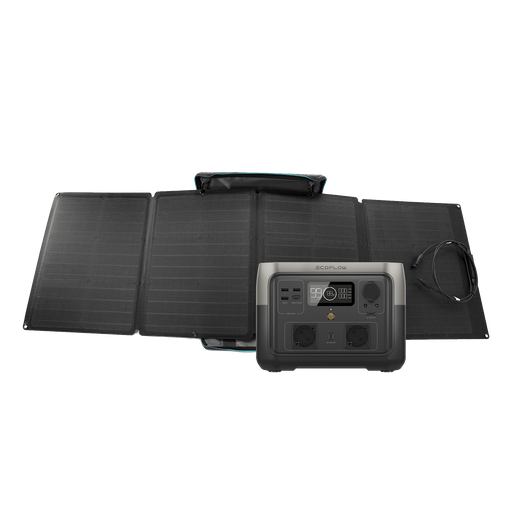 ECOFLOW RIVER 2 Max + 110W Solarpanel – Kompakte & Effiziente Energieversorgung für Unterwegs